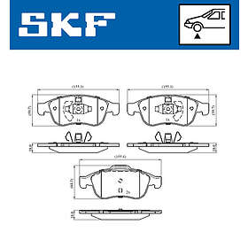 SKF Bromsbeläggssats, skivbroms VKBP 80015