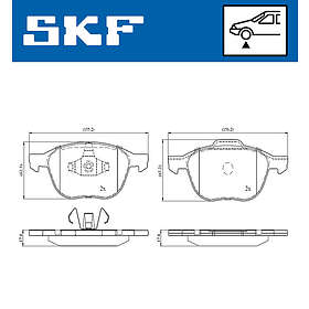 SKF Bromsbeläggssats, skivbroms VKBP 80016