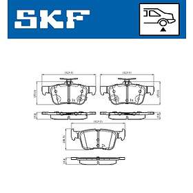 SKF Bromsbeläggssats, skivbroms VKBP 90371 A