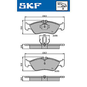SKF Disc Brake Pad Set VKBP 90362