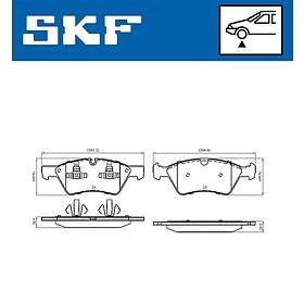 SKF Bromsbeläggssats, skivbroms VKBP 80402