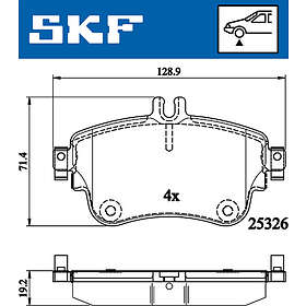 SKF Bromsbeläggssats, skivbroms VKBP 80099
