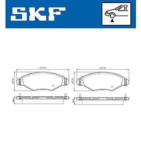 SKF Bromsbeläggssats, skivbroms VKBP 80064