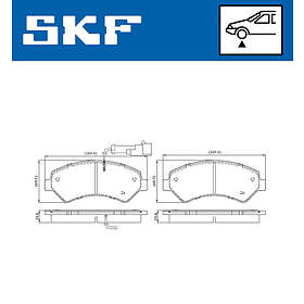 SKF Skivbromsbeläggssats VKBP 80137 E