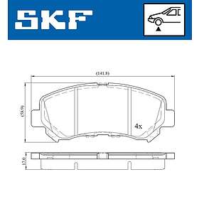SKF Bromsbeläggssats, skivbroms VKBP 80069