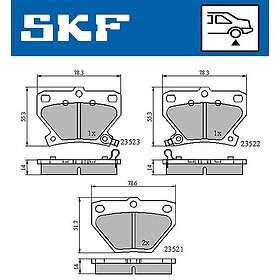 SKF Disc Brake Pad Set VKBP 90559 A
