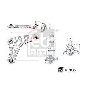Febi 182035 Kontrollarm