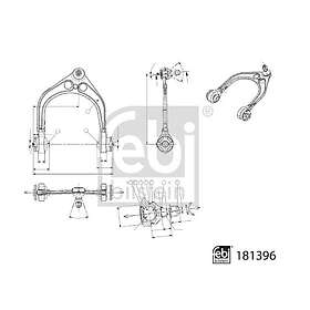 Febi Länkarm, hjulupphängning BILSTEIN 181396