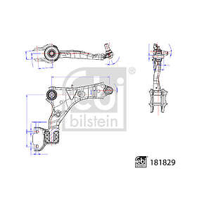 Febi Länkarm, hjulupphängning BILSTEIN 181829