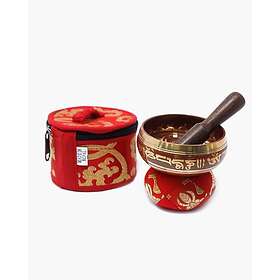 Klangskål Mini Singing Bowl Gift Set Red