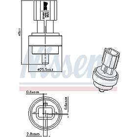 Nissens Sensor, kylmedietemperatur 207006