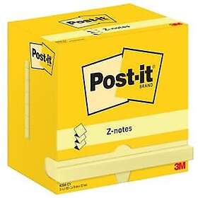 Post-It Notes Z-block 76x127mm gul 12st