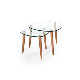 Bord Birger Soff Clear 55, Ek, L55 B55 H45