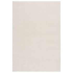 vidaXL Tvättbar matta kort lugg 160x230 cm halkfri gräddvit 342198
