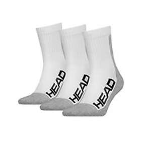 Head Performance Crew White 3-pack