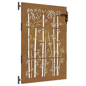 vidaXL Garden Gate 85x150cm rustproof steel bamboo design 153235