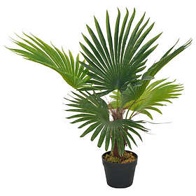 vidaXL Konstväxt Palm med kruka 70 cm grön 280192