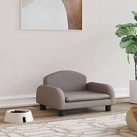 vidaXL Hundbädd taupe 50x40x30 cm tyg 171974