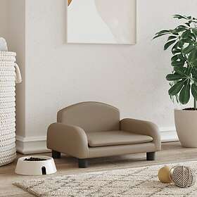 vidaXL Hundbädd cappuccino 50x40x30 cm konstläder 171980