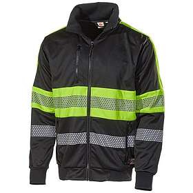 L.Brador 6112P Zip-Tröja Varsel Klass 1 SVART/GUL 3XL