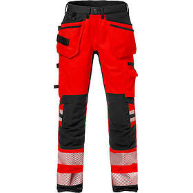 Fristads Varselbyxa Stretch Röd/Svart C56