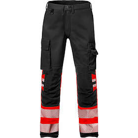 Fristads Varselbyxa Stretch Rød/Svart C64