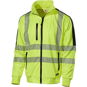 L.Brador 6122P Zip-Tröja Varsel Klass 2 Sort/Gul S