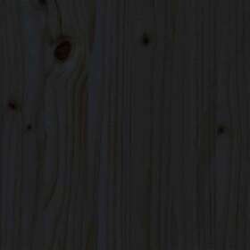 vidaXL cadre de lit svart massivt trä 200x200 cm 3105819