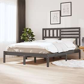 vidaXL Sängynrunko grä massiv furu 120x190 cm 3100995
