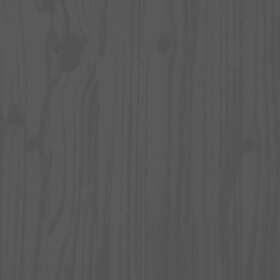 vidaXL cadre de lit grå massiv furu 100x200 cm 3100581