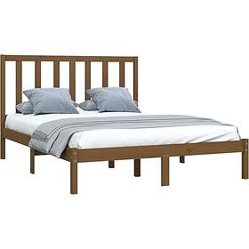 vidaXL Seng Ramme honungsbrun massiv furu 160x200 cm 3105173