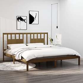 vidaXL Sängynrunko honungsbrun massiv furu 200x200 cm 3104086