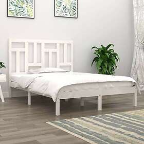 vidaXL Bed Frame vit massiv furu 140x190 cm 3104524