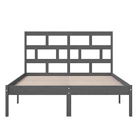 vidaXL cadre de lit grå massiv furu 120x200 cm 3101215
