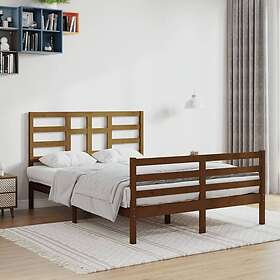 vidaXL Seng Ramme honungsbrun massivt trä 120x200 cm enkelsäng 3105858