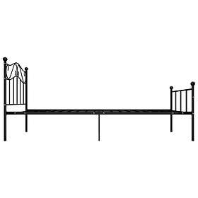 vidaXL Bed Frame svart metall 100x200 cm 284524
