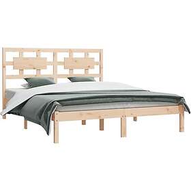 vidaXL Sängynrunko massiv furu 120x200 cm 3107348