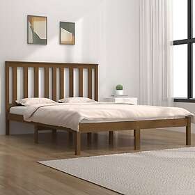 vidaXL Seng Ramme honungsbrun massiv furu 120x200 cm enkelsäng 3103841