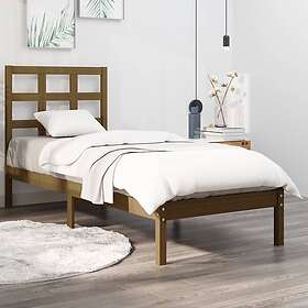 vidaXL Seng Ramme honungsbrun massivt trä 75x190 cm liten enkelsäng 3105433