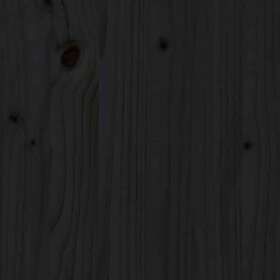 vidaXL cadre de lit svart massiv furu 140x200 cm 3105604