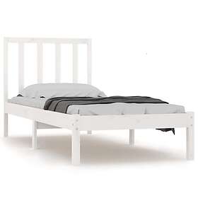 vidaXL cadre de lit vit massiv furu 100x200 cm enkelsäng 3105062