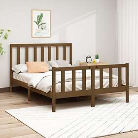 vidaXL cadre de lit honungsbrun massivt trä 120x200 cm 3106701