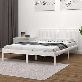 vidaXL Bed Frame vit massiv furu 200x200 cm 3105092