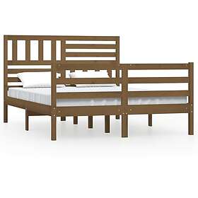 vidaXL Seng Ramme honungsbrun massivt trä 160x200 cm 3101101