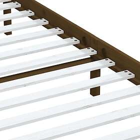 vidaXL Sängynrunko honungsbrun massivt trä 180x200 cm 3100607