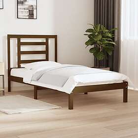 vidaXL cadre de lit honungsbrun massiv furu 100x200 cm 3104341