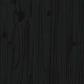 vidaXL Utdragbar dagbädd svart 2x(90x190) cm massiv furu 3124766