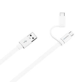 Kabel USB & Type-C AP55S Vit