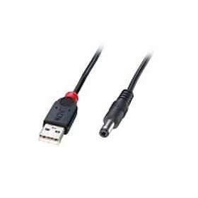 Lindy 70268 USB-kabel 1,5 m USB 2,0 USB A DC Sort