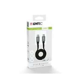 EMTEC T700C2 USB-kabel 1,2 m USB C Sort